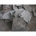 High Cr Steel Blind Plates Cement Mill Liners With Hrc43-52 Hardness